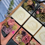 Charcoal Block Soap - Floral Look