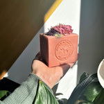 Blush Block Soap - with real dried flowers